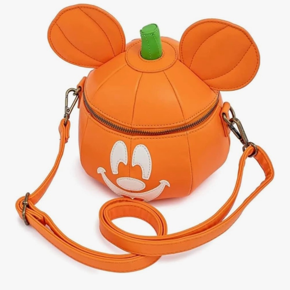 Disney Loungefly Mickey Mouse mick-o lantern Halloween crossbody bag NWT - Picture 5 of 5